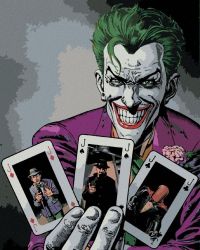 Malování podle čísel 40 x 50 cm Batman - Joker a karty - Kreativní sady a materiály Malování podle čísel 40 x 50 cm Batman - Joker a karty