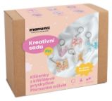 Manumi kreativní sada na výrobu přívěsků z křišťálové pryskyřice: Písmenka a čísla - Kreativní sady a materiály Kreativní sada na výrobu přívěsků z křišťálové pryskyřice s motivy písmenek a číslic