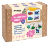 Manumi kreativní sada na výrobu magnetek a klíčenek ze smršťovací fólie s motivy Dinosaurů - Kreativní sady a materiály Manumi kreativní sada na výrobu magnetek a klíčenek ze smršťovací fólie s motivy Dinosaurů