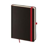 Zápisník Black Red tečkovaný L - Tečkované diáře Zápisník Black Red tečkovaný L
