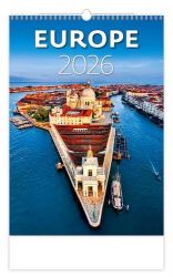Kalendář nástěnný 2026 - Europe - Nástěnné kalendáře Europe 2026 - nástěnný kalendář