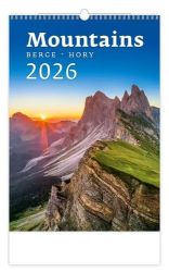 Kalendář nástěnný 2026 - Mountains/Berge/Hory - Nástěnné kalendáře Hory 2026 - nástěnný kalendář