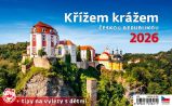 Kalendář stolní 2026 - Křížem krážem Českou republikou - Stolní kalendáře Křížem krážem Českou republikou 2026 - stolní kalendář