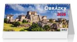 Kalendář stolní 2026 - Obrázky ze světa/Obrázky zo sveta - Stolní kalendáře Obrázky ze světa 2026 - stolní kalendář