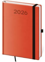 Diář 2026 denní A5 Print Pop - oranžová