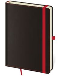 Zápisník Black Red - linkovaný L Zápisník Black Red - linkovaný L