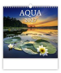 Kalendář nástěnný 2027 - Aqua
