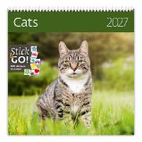Kalendář nástěnný 2027 - Cats Kalendář nástěnný 2027 - Cats