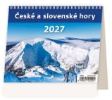 Kalendář stolní 2027 - MiniMax České a slovenské hory - Stolní kalendáře Kalendář stolní 2027 - MiniMax České a slovenské hory