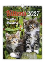 Kalendář nástěnný 2027 - Kittens/Koťátka/Mačičky Kalendář nástěnný 2027 - Kittens/Koťátka/Mačičky