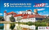 55 turistických nej Čech, Moravy a Slezska 2027 - stolní kalendář