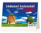 Kalendář stolní 2027 - 14denní s citáty Kalendář stolní 2027 - 14denní s citáty