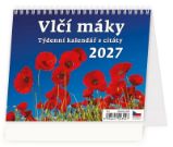 Kalendář stolní 2027 - Vlčí máky - Stolní kalendáře Kalendář stolní 2027 - Vlčí máky