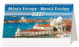 Kalendář stolní 2027 - Města Evropy