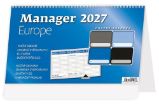 Kalendář stolní 2027 - Manager Europe