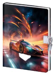 Památník se zámkem Sports Car - Deníky a zápisníky pro děti Památník se zámkem Sports Car