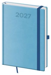 Denní diář 2027 A5 Print Pop světle modrý