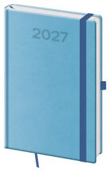 Diář 2027 týdenní A5 Print Pop - světle modrá