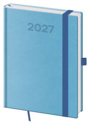 Denní diář 2027 B6 Print Pop světle modrý