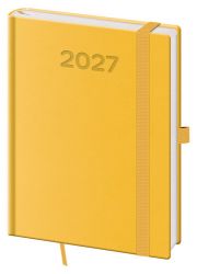 Diář 2027 denní B6 Print Pop - žlutá