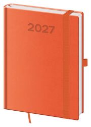 Denní diář 2027 B6 Print Pop oranžový