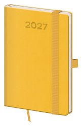 Diář 2027 týdenní kapesní Print Pop - žlutá - Kapesní diáře Kapesní diář 2027 A6 Print Pop žlutý