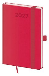 Diář 2027 týdenní kapesní Print Pop - malinová Diář 2027 týdenní kapesní Print Pop - malinová