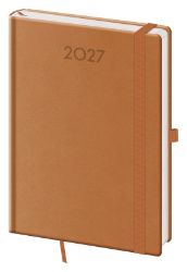 Diář 2027 denní A5 Print Plus - přírodní hnědá