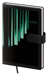 Diář 2027 týdenní kapesní Tone - zelená s magnetem