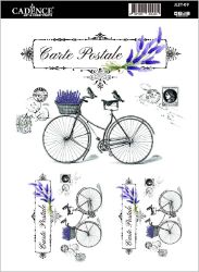 Transferový obrázek Cadence Easy Transfer, 25x35 cm - Levandulové kolo - Kreativní sady a materiály Transferový obrázek Cadence Easy Transfer, 25x35 cm - Levandulové kolo