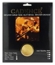 Imitace plátkových kovů Cadence, 16x16 cm, 25 ks - zlato - Výtvarné potřeby Imitace plátkových kovů Cadence, Imitation metal leaf, 25 x - gold, zlato
