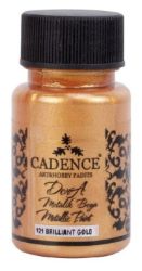 Metalická akrylová barva Cadence Dora Metallic, 50 ml - brilliant gold, zářivá zlatá - Barvy a tuše Metalická akrylová barva, Dora Metalic, zářivá zlatá, brillinat gold, 50 ml