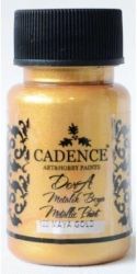 Metalická akrylová barva Cadence Dora Metalic - majské zlato / 50 ml Metalická akrylová barva Cadence Dora Metalic - majské zlato / 50 ml