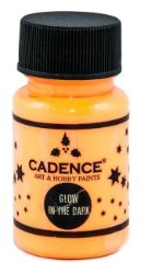 Barva svítící ve tmě Cadence Glow in the Dark, 50 ml - orange. oranžová - Barvy a tuše Cadence barva svítící ve tmě, oranžová