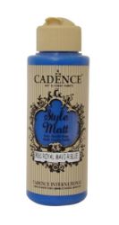 Matná akrylová barva Cadence Style Matt - královská modrá / 120 ml