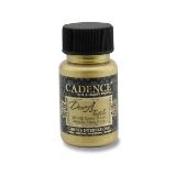 Metalická barva na textil Cadence Dora Textile - sytá zlatá / 50 ml - Barvy a tuše Metalická barva na textil Cadence Dora Textile - sytá zlatá / 50 ml