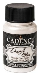 Metalická barva na sklo Cadence Dora Glass, 50 ml - pearl , perleťová - Barvy a tuše Metalická barva na sklo Cadence Dora Glass, 50 ml - pearl , perleťová