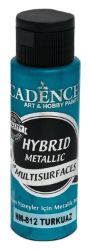 Metalická barva na všechny povrchy Cadence Hybrid Metallic, 70 ml - turquoise, tyrkysová