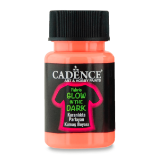 Textilní barva Cadence svítící ve tmě - oranžová / 50 ml - Barvy a tuše Textilní barva Cadence svítící ve tmě - oranžová / 50 ml
