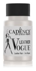 Metalická barva na kůži Cadence Leather Vogue, 50 ml - pearl, perleťová