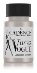 Metalická barva na kůži Cadence Leather Vogue, 50 ml - silver, stříbrná - Barvy a tuše Metalická barva na kůži Cadence Leather Vogue, 50 ml - silver, stříbrná