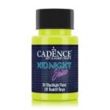 Svítící UV barva na textil Cadence Midnight Shine, 50 ml - lemon, citronová Svítící UV barva na textil Cadence Midnight Shine, 50 ml - lemon, citronová