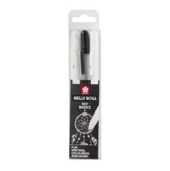 Sakura Gelová pera Gelly Basic Black-White-Clear 3 ks - Fixy SAK Gelly Basic Black-White-Clear