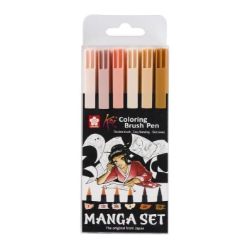 Sakura Sada Koi akvarelových fixů - Manga 6 ks Sakura Sada Koi akvarelových fixů - Manga 6 ks