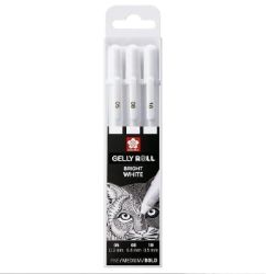 SAK Basic White Gel Pen - sada 3 ks (05, 08, 10)