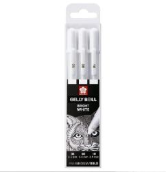 SAK Basic White Gel Pen - sada 3 ks (05, 08, 10)