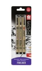 Sakura Sada Pigma Micron Black 2+1 Pigma Brush zdarma - Fixy Sada Pigma Micron Black 2+1 Pigma Brush zdarma