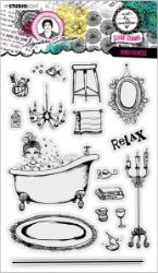 Gelová razítka Studio Light "Signature Collection“, 17 ks – Relax