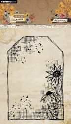 Gelové razítko Studio Light "Sweet Bee Memories", 9,3x13,6 cm -&nbsp;Květinová visačka