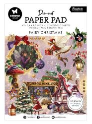 Kreativní blok Studio Light - Magické Vánoce - Papíry a čtvrtky Blok s papírovými výseky Studio Light "Fairy Christmas", A5, 20 l. - Vánoce s vílami